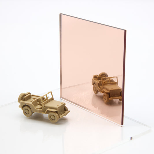 Mirror Rose Gold Perspex Acrylic Sheets