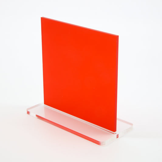 Frosted Red S2 4T50 Perspex Acrylic Sheets